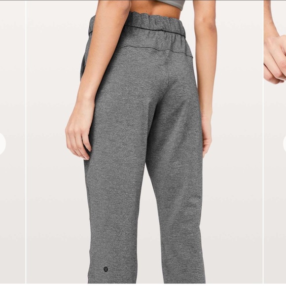 Lululemon On The Fly Pant *27" Heathered Black size 8 - Picture 3 of 8